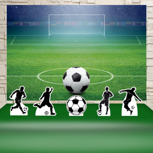 Kit Festa Aniversário Futebol Decoração Kit Prata Cenários Menor preço em Kit Festa Aniversário Futebol Decoração Kit Prata Cenários