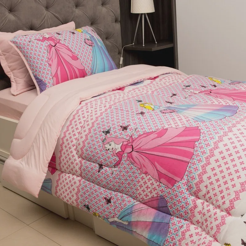 Kit Infantil Barbie Edredom + Jogo Cama + Almofada + Boneca