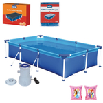 Kit Piscina Premium 2500 Litros Capa Forro Filtro Boia Braço Princesas - 220V Mor