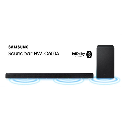Soundbar Samsung HWQ600A com 3.1.2 Canais Bluetooth 360W Subwoofer sem