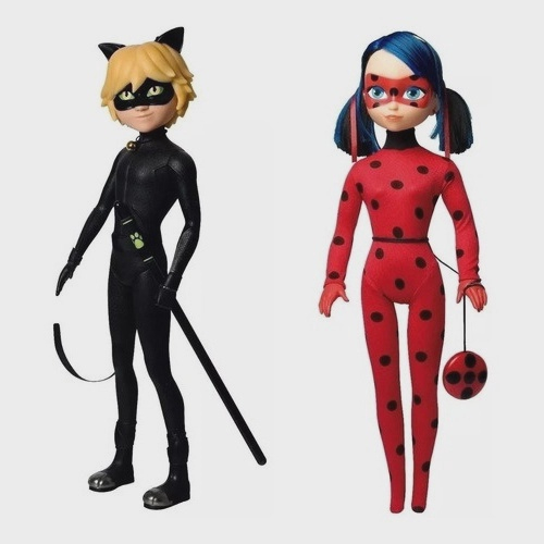 Kit Com 2 Bonecos Miraculous Ladybug 55cm e Cat Noir 57cm - BabyBrink em  Promoção na Americanas