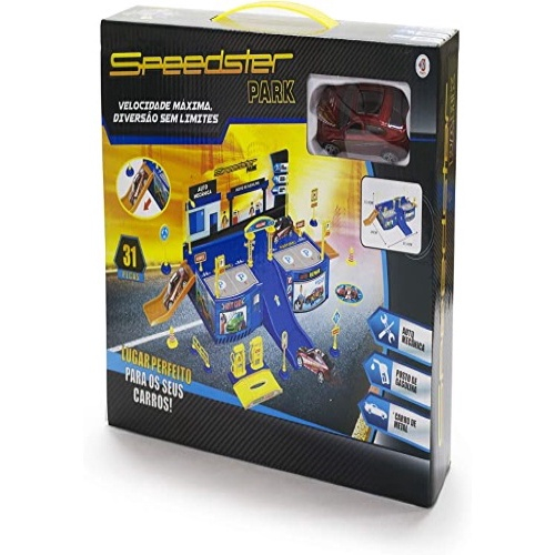 Pista De Carrinho Infantil Speedster Helicóptero Double Park - R$ 210,81