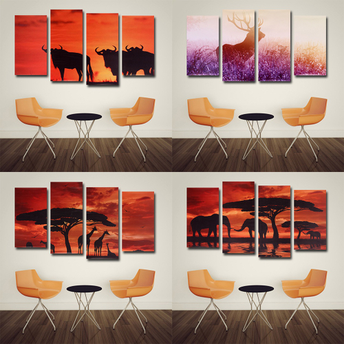 Pintura em tela de arte imagem impressão decoração sem moldura sala de estar  decoração da família nas americanas