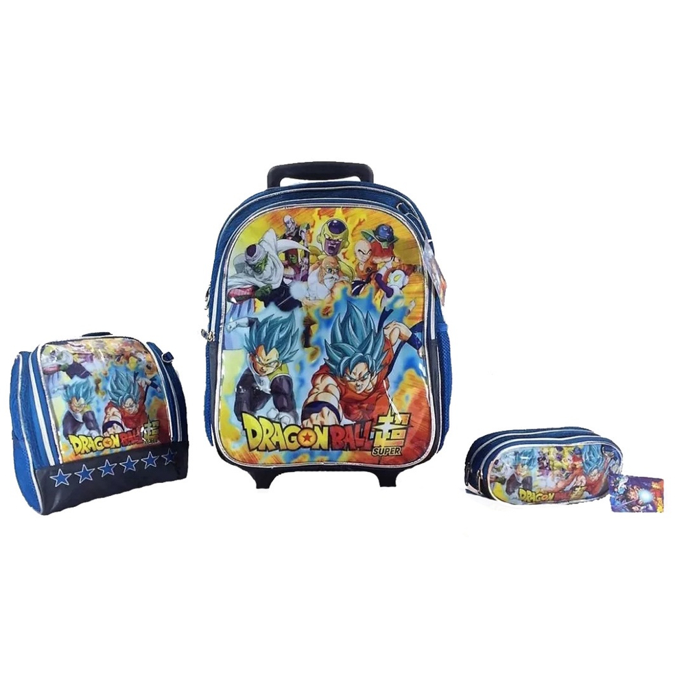 DRAGON BALL Z MOCHILA ESCOLAR BOLSA ESCOLAR RODINHA ANIME - TENHO TUDO  ONLINE