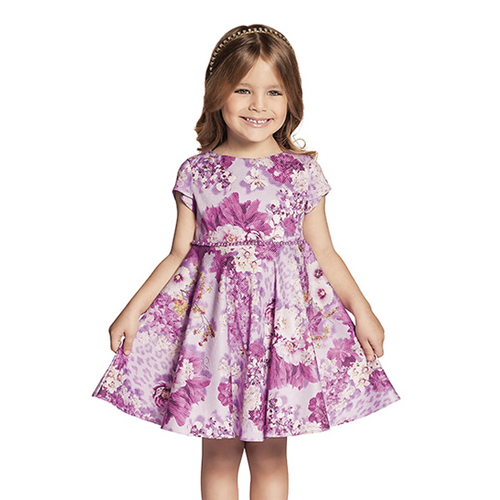 Vestido infantil luxo trapézio flores G 7 8 anos menina festa em Promoção  na Americanas