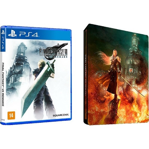 Jogo Final Fantasy Vii Remake (Steelbook Edition) - Ps4 - Casa & Vídeo