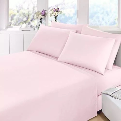 Jogo De Cama 100% algodão Lençol Com Elastico casal 4 Peças 180 Fios cor: rosa é boa?