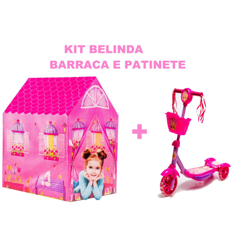 Barraca Cabana Infantil Casinha Da Belinda Menina Grande