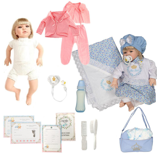 Boneca Bebe Reborn Barato com enxoval lindo e Mala Maternidade em Promoção  na Americanas