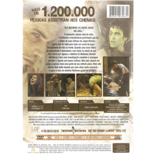 Dvd Jogos Mortais Ii (2005)