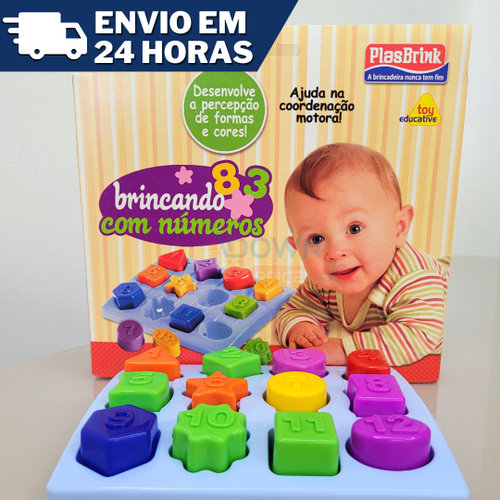 Brinquedo Educativo Números E Formas Presente Criança 2 Anos em Promoção na  Americanas