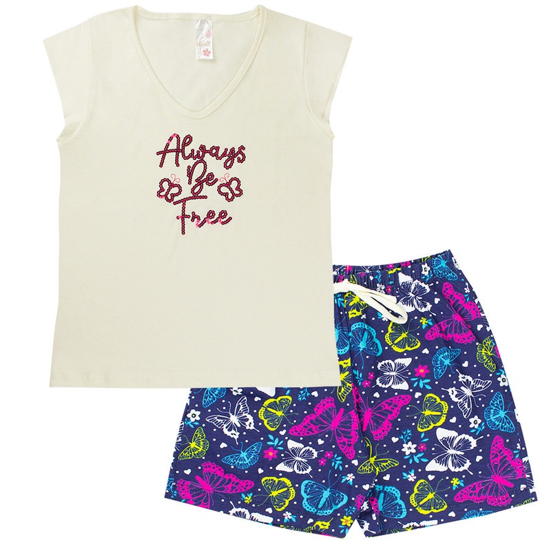 Kit 3 Conjuntos Roupa de Menina Verão 10/12/14/16 Anos em Promoção