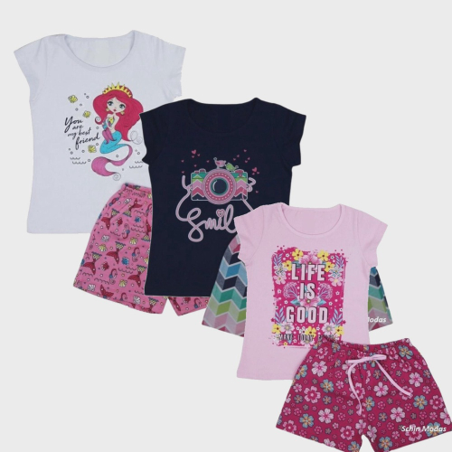 Atacado de Roupa Infantil Feminina, T-shirt, Moletom e outros