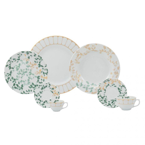 Aparelho de Jantar 42 Peças Vitória Porcelana Schmidt