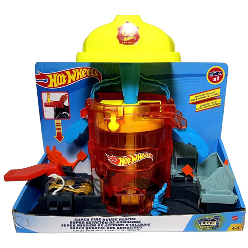 Pista Playset Infantil Posto Corpo de Bombeiros Carrinho e