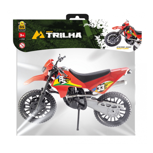 Moto de Trilha 26cm Maravilhas do Lar - Moto de Trilha 26cm - BS Toys