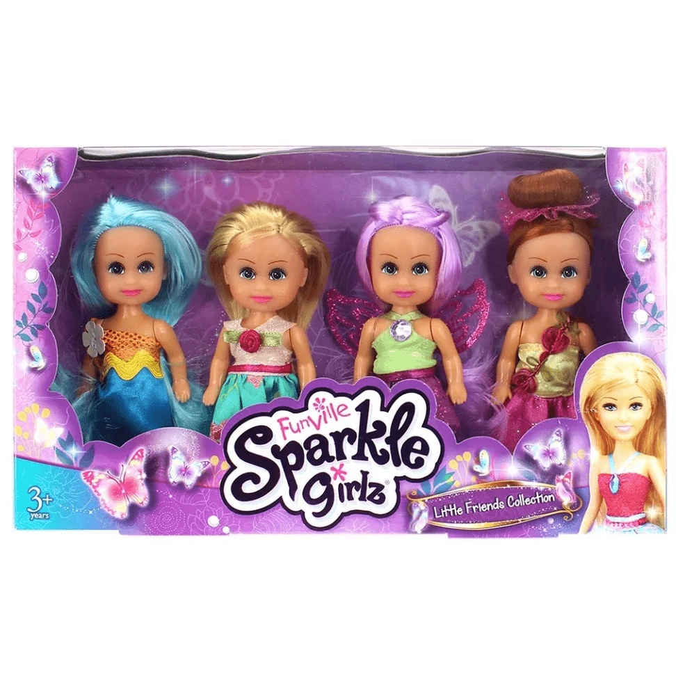 Boneca Para Maquiagem e Penteado Sparkle Girlz Morena - dtc em Promoção na  Americanas