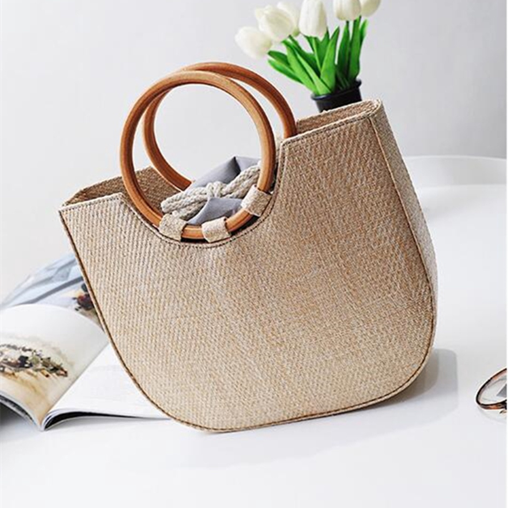 woven top handle bolsa