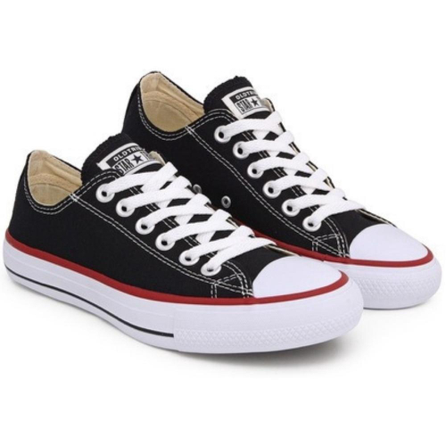 Tênis Converse All Star Cano Baixo Marinho/Preto Unissex - Tontri Calçados