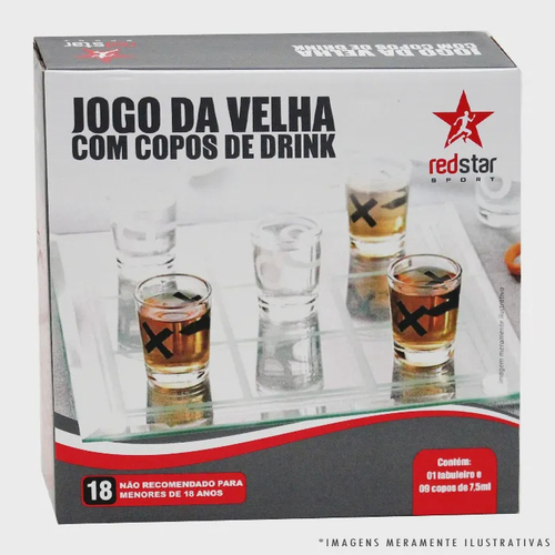 Jogo da Velha c/ Copos de Drink 10 Pçs Redstar Sport Rocie em Promoção na  Americanas