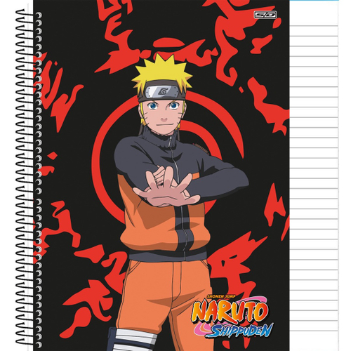 Kit 2un Caderno Naruto Uzumaki Espiral 1m 80fls Capa Dura Universitário  Escolar Desenho Série Mangá Japonês Ninja em Promoção na Americanas