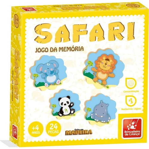 Jogo da Memória Safari Brincadeira de Criança em Promoção na Americanas