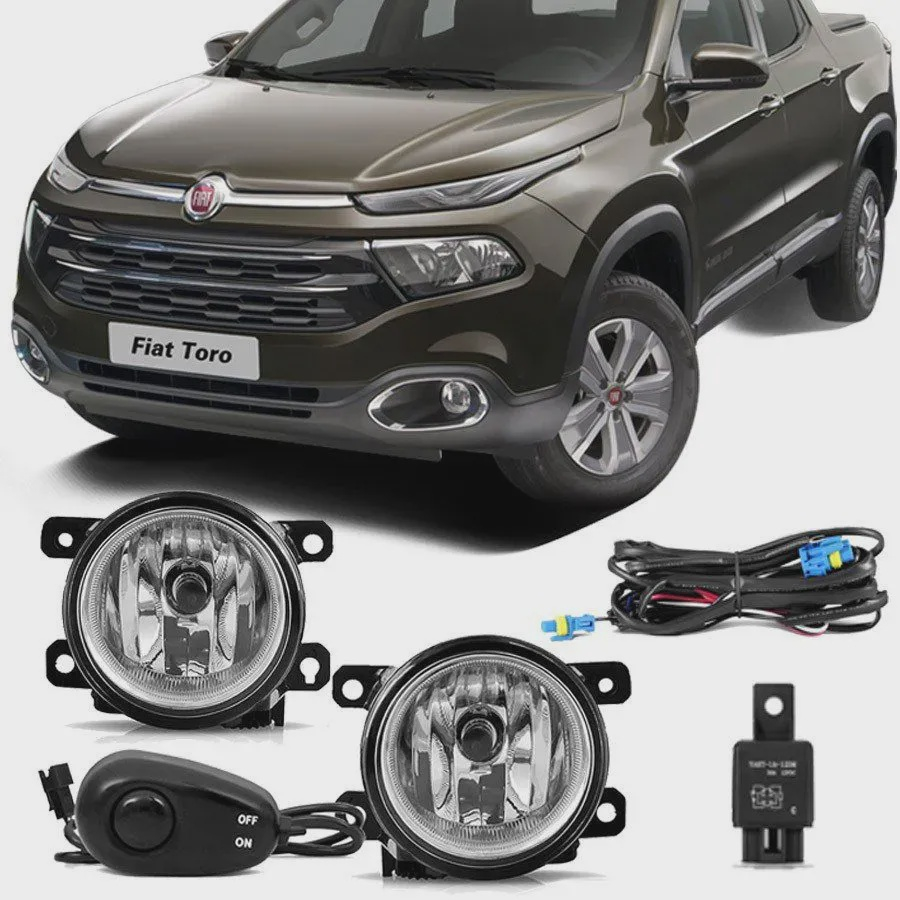 Farol De Milha Auxiliar Fiat Toro Acompanha Bot O E Chicote