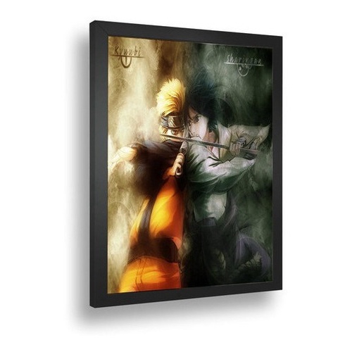 Quadro Decorativo para Quarto Poster Naruto 45x33 A3