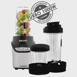 Mega Liquidificador, Blender, Processador e Moedor de Grãos Mallory Inox 1000w de Potência é ruim? Mega Liquidificador, Blender, Processador e Moedor de Grãos Mallory Inox 1000w de Potência é boa?