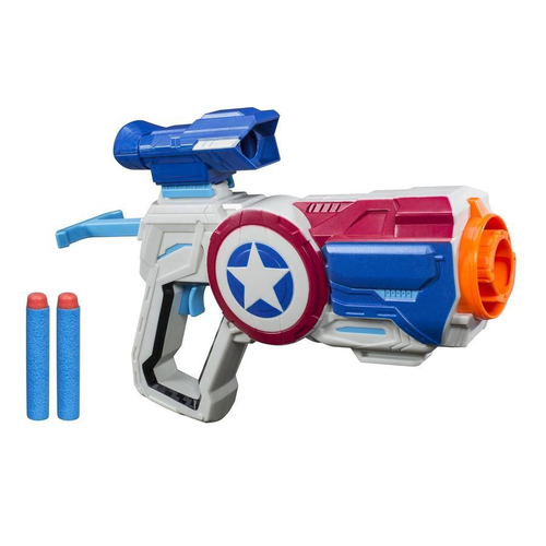 Lançador Nerf Assembler Gear Capitao America Hasbro E3355 em