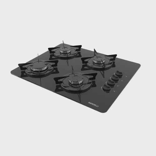 Cooktop 4 Bocas Nardelli Preto - Esmaltado Tripla Chama - Gás Bivolt - Nv4tc Cooktop 4 Bocas Nardelli Preto - Esmaltado Tripla Chama - Gás Bivolt - Nv4tc