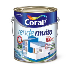 Tinta Acrílica Fosco Coral Rende Muito Gelo Galão 3,6L - Coral Menor preço em Tinta Acrílica Fosco Coral Rende Muito Gelo Galão 3,6L - Coral