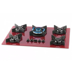 Fogão Cooktop Fischer 5Q Tc Infinity Gás Mesa Vidro Vermelho Menor preço em Fogão Cooktop Fischer 5Q Tc Infinity Gás Mesa Vidro Vermelho
