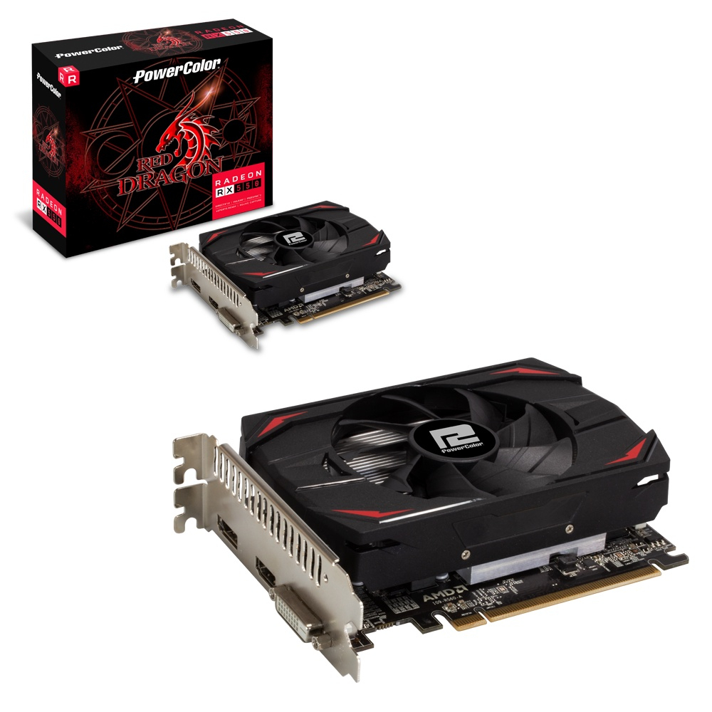 Placa de vídeo Radeon rx 550 2GB GDDR5 axrx 550 2GBD5-DH red dragon ...