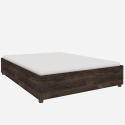 Cama Box Grande Casal Para Colchão Marrom Escuro Menor preço em Cama Box Grande Casal Para Colchão Marrom Escuro