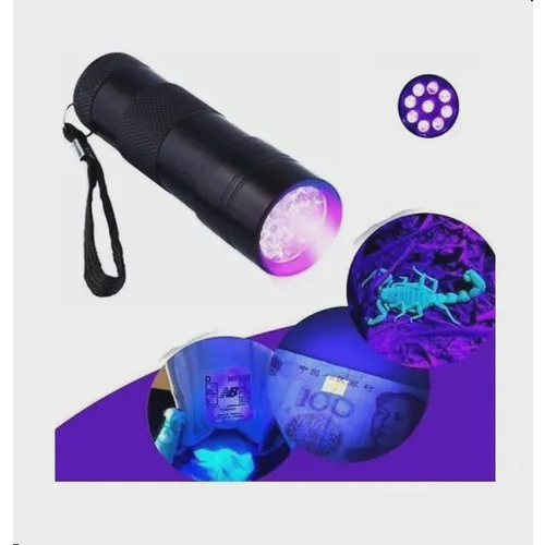 Lanterna Led Potente Luz Ultravioleta Negra Uv T Escorpi O Submarino