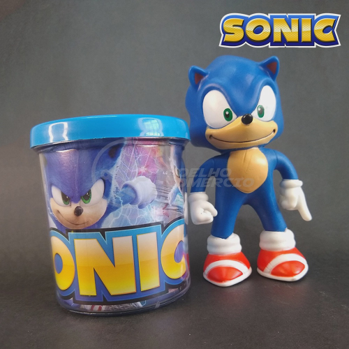 Sonic - Bonecos Colecionáveis - Pack com 5