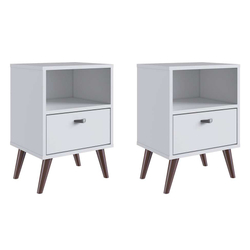 Conjunto com 2 Mesas de Cabeceira Jandira Branco é boa?