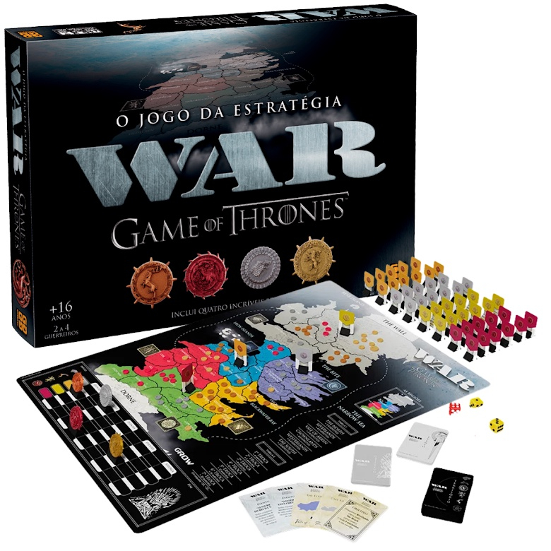 Jogo de Táticas e Estratégias War Game Of Thrones Divertido - ShopJJ -  Brinquedos, Bebe Reborn e Utilidades