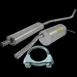 Kit Escapamento Abafador + Silencioso Sandero 1.6 16v 08 14 Menor preço em Kit Escapamento Abafador + Silencioso Sandero 1.6 16v 08 14