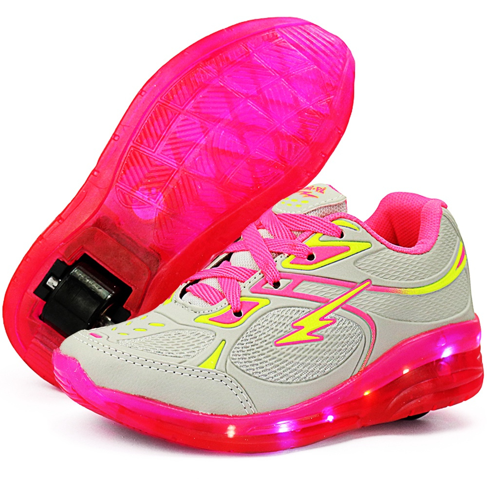 Tenis de rodinha com led sale infantil feminino