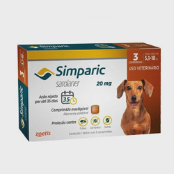 Antipulgas Simparic 20 Mg Cães 5,1 A 10 Kg - 3 Comprimidos é boa?