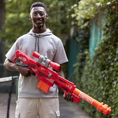 Brinquedo Lançador de Dardos Nerf Fortnite Sniper Pesada em Promoção na  Americanas