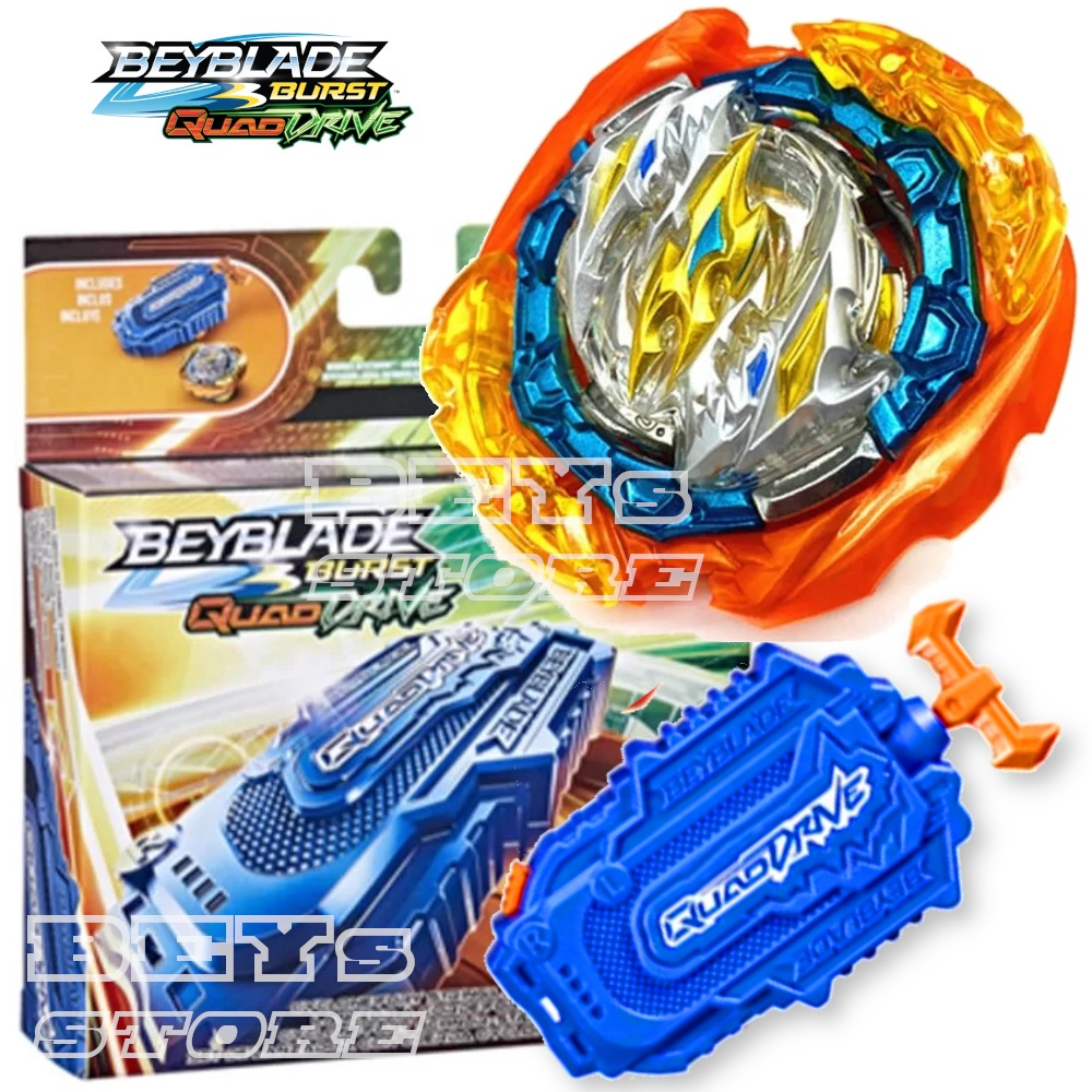 Beyblade Burst Quaddrive Pião e Lançador Cyclone Roktavor - Hasbro