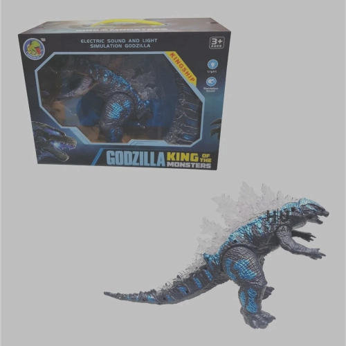 Dinossauro Godzilla Earth Planeta Som E Luz - Cinza em Promoção na