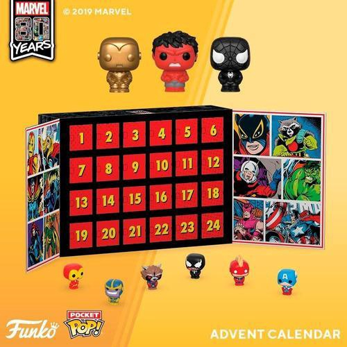 Calendário Funko Advent Calendar Marvel Pocket Pop 24 Peças em Promoção