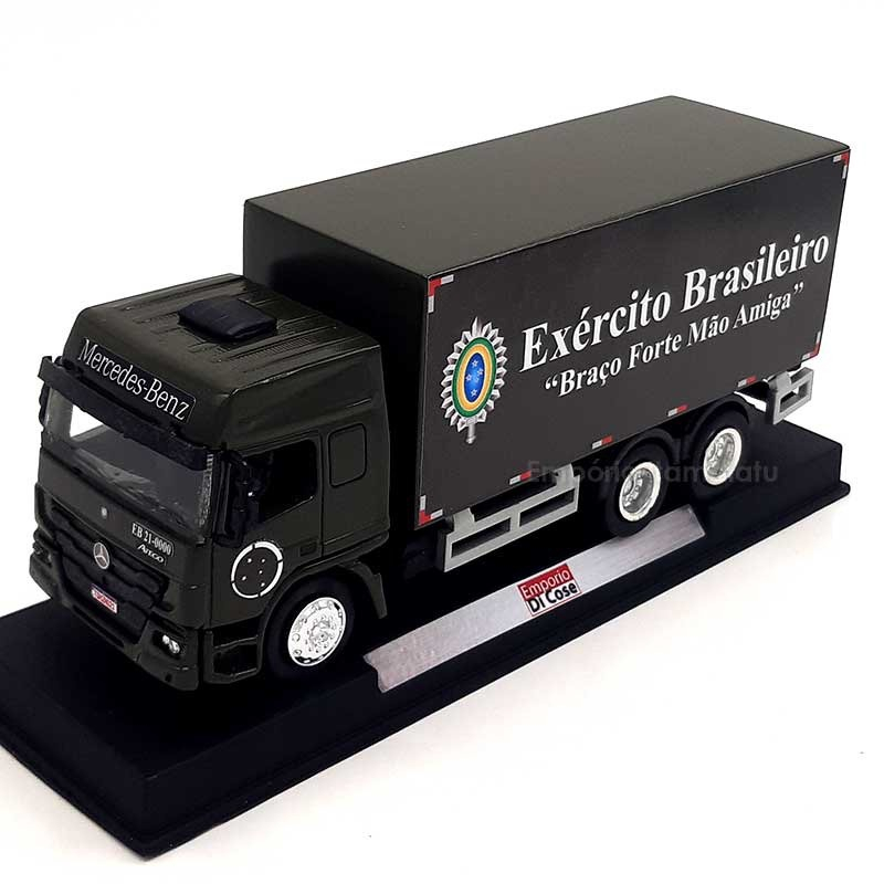 Miniatura Caminhão Truck Mercedes Bens Atego Exército 1:50