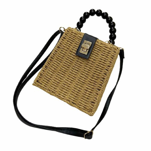 pearl straw bolsa