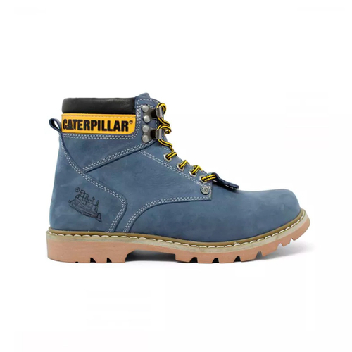 Bota caterpillar botina coturno couro vinho em Promoção na Americanas