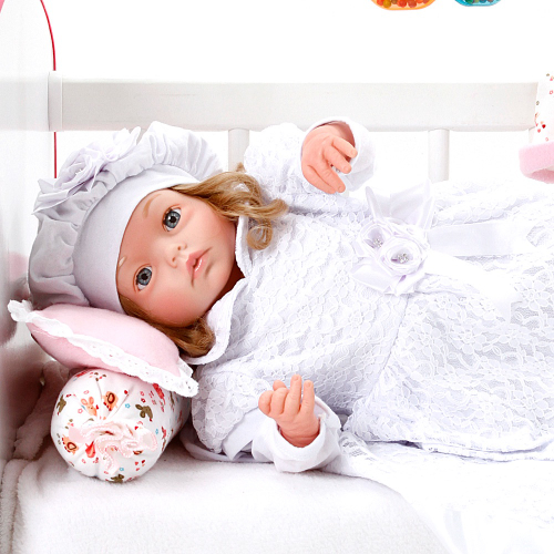 Boneca Bebe Reborn Yasmin Cegonha Reborn Dolls Mais 9 Acessórios 48cm em  Promoção na Americanas